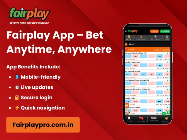 Fairplay App – Bet Anytime, Anywhere