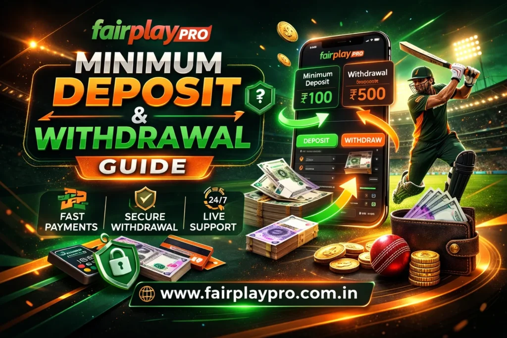 Fairplaypro Minimum Deposit & Withdrawal Guide