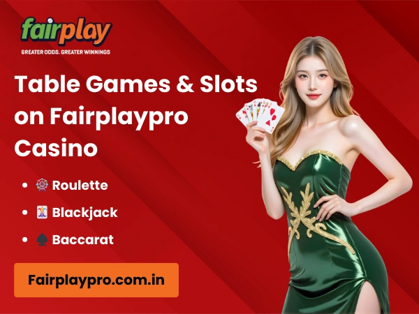 Table Games & Slots on Fairplaypro Casino